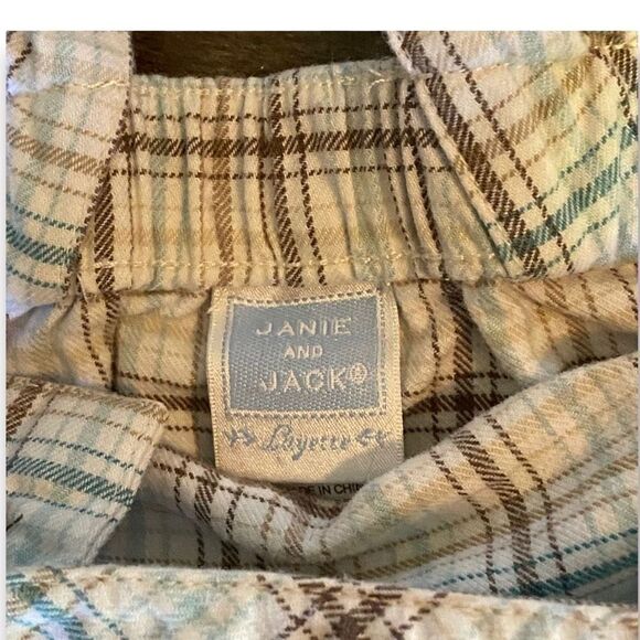 Vintage Janie & Jack Leyette Tartan Plaid Overalls - Picture 5 of 5